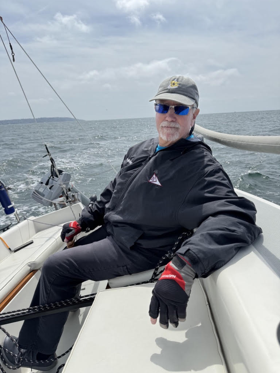 Dr. Anthony Pelletier (“Doc”) has been working at Bishop’s for 24 years, becoming the Sailing Team’s Coach in 2017, but has been sailing since his childhood. He grew up in Long Island, New York, where the coast was perfectly windy for a speedy sail across the Sound.
